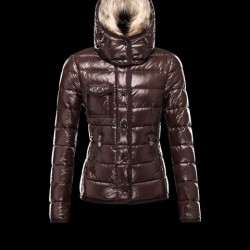 Moncler Armoise Women Down Jacket Dark Brown