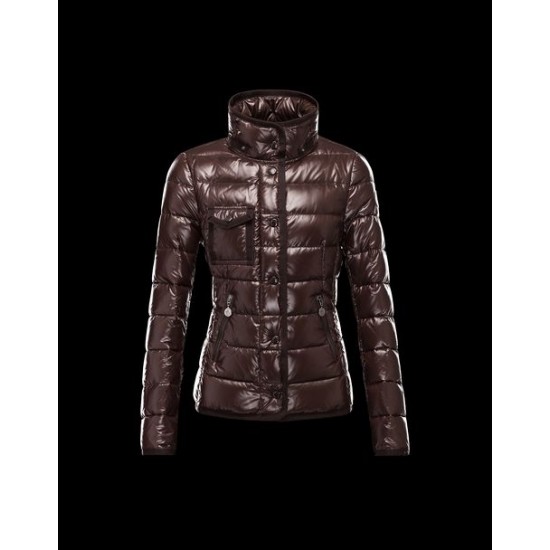 Moncler Armoise Women Down Jacket Dark Brown