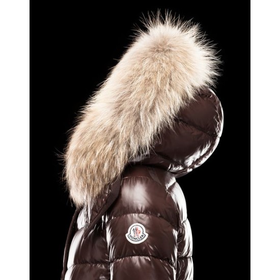 Moncler Armoise Women Down Jacket Dark Brown