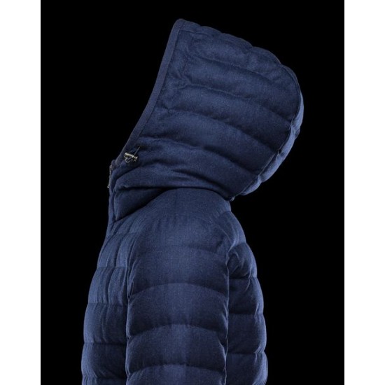 Moncler Blanchard Men Coat Bright Blue