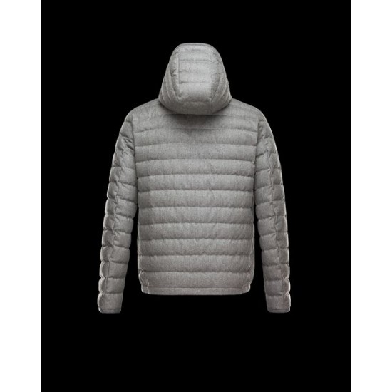 Moncler Blanchard Men Coat Light Grey