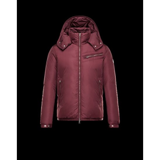 Moncler Brad Men Coat Maroon