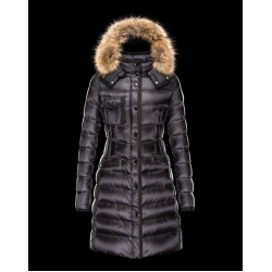 Moncler Hermifur Women Coat Black