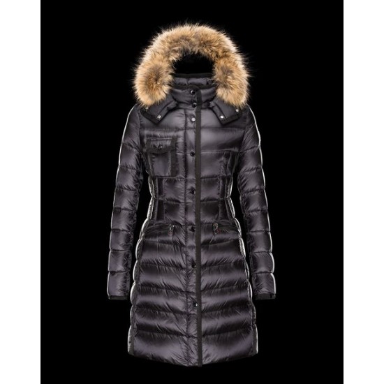 Moncler Hermifur Women Coat Black