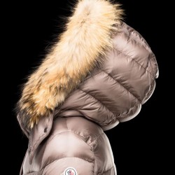 Moncler Hermifur Women Coat Dove Grey