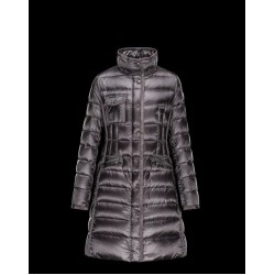 Moncler Hermifur Women Coat Steel Grey