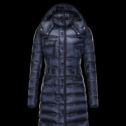 Moncler Hermine Women Coat Blue