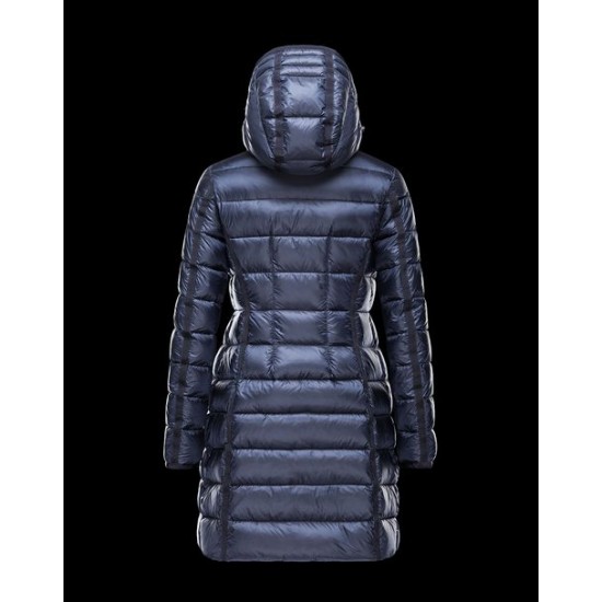 Moncler Hermine Women Coat Bright Blue