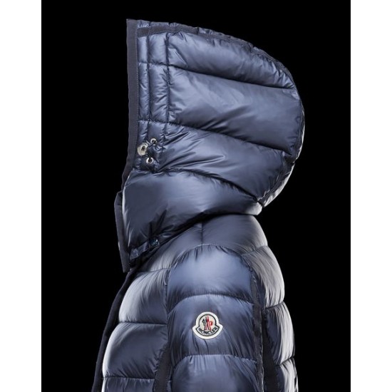 Moncler Hermine Women Coat Bright Blue