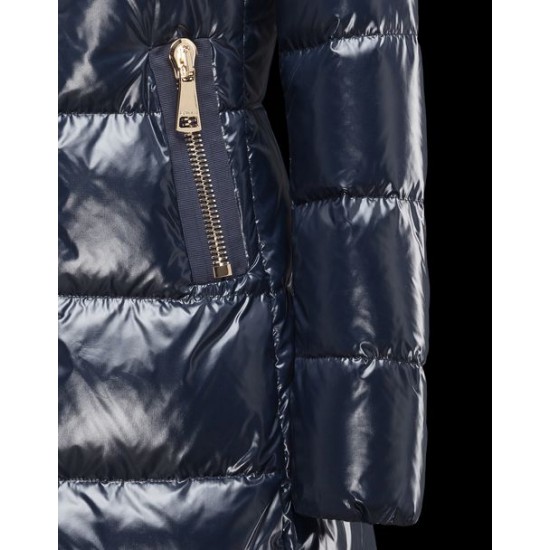 Moncler Joinville Women Coat Dark Blue