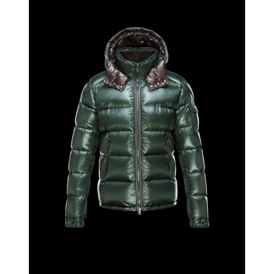 Moncler Zin Men Down Jacket Dark Green