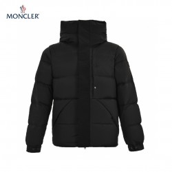 22FW Moncler Madeira Hooded Short Black Long Sleeves Down Jacket 