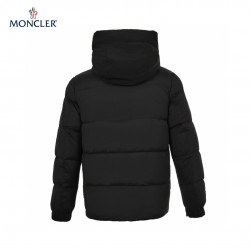 22FW Moncler Madeira Hooded Short Black Long Sleeves Down Jacket 