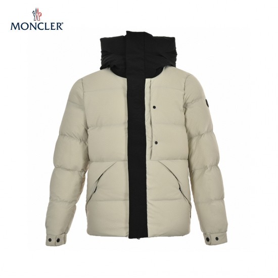 22FW Moncler Madeira Hooded Short Black Navy Long Sleeves Down Jacket