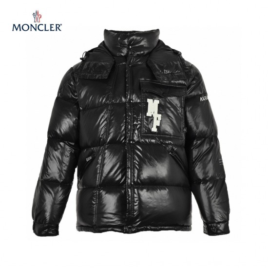 23FW Moncler x FRGMT All Black Long Sleeves Down Jacket