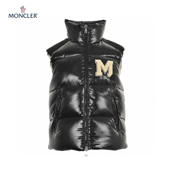 23FW Moncler Gilets Oder Black Beige Sleeveless Down Vest Outerwear