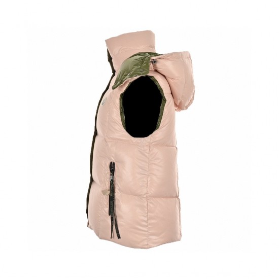 23FW Moncler Gilets Beige Black Sleeveless Down Vest Outerwear