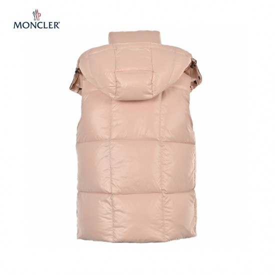 23FW Moncler Gilets Beige Black Sleeveless Down Vest Outerwear