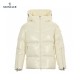 23FW Moncler Hooded Long Sleeves Short Down Jacket Beige Coats