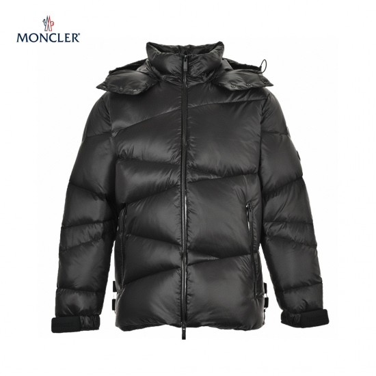 23FW Moncler Hoodie Long Sleeves Short Down Jacket And Coats Black