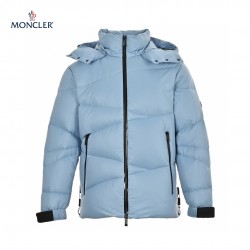 23FW Moncler Hoodie Long Sleeves Short Down Jacket And Coats Blue Coat 