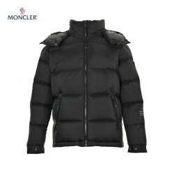 23FW Moncler Hoodie Long Sleeves Short Down Jacket Black Coats 