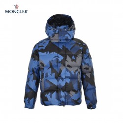 23FW Moncler Mosa Hooded Long Sleeves Multicolour Stevens Down Jacket 