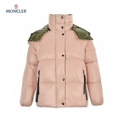 23FW Moncler Parana Hooded Long Sleeves Short Down Jacket Pink Coats 