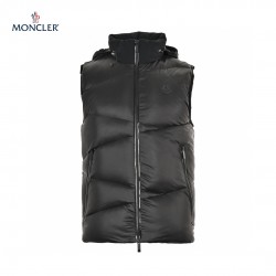 23FW Moncler Tago Black Sleeveless Hooded Down Vest Outerwear 