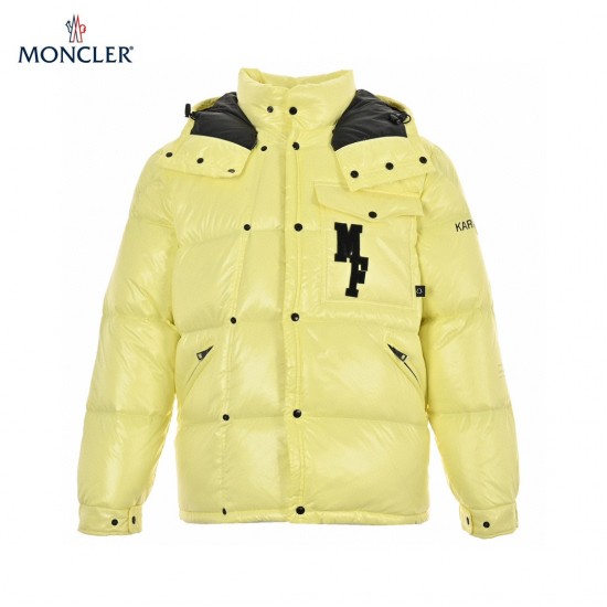 23FW Moncler x FRGMT Black Yellow Long Sleeves Down Jacket