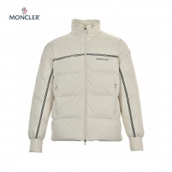 Moncler Michael Long Sleeves Short Down Jacket White 