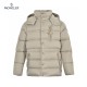 Moncler Bauges Detachable Long Sleeves Short Down Jacket Beige Coats