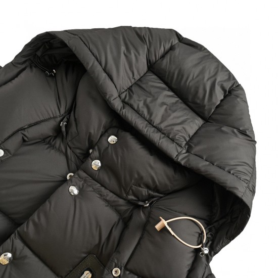 23FW Moncler Ume Nylon Long Sleeves Short Down Jacket And Coats Black