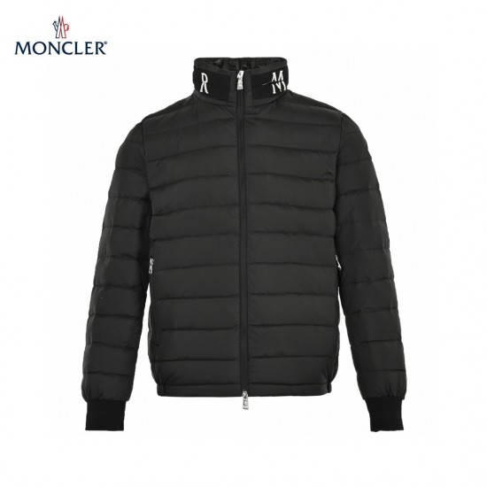 Moncler Long Sleeves Short Down Jacket And Coats Black