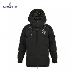 Moncler Mariveles Long Sleeves Short Down Jacket Black Coats 