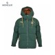 Moncler Mariveles Long Sleeves Short Down Jacket Green Coats