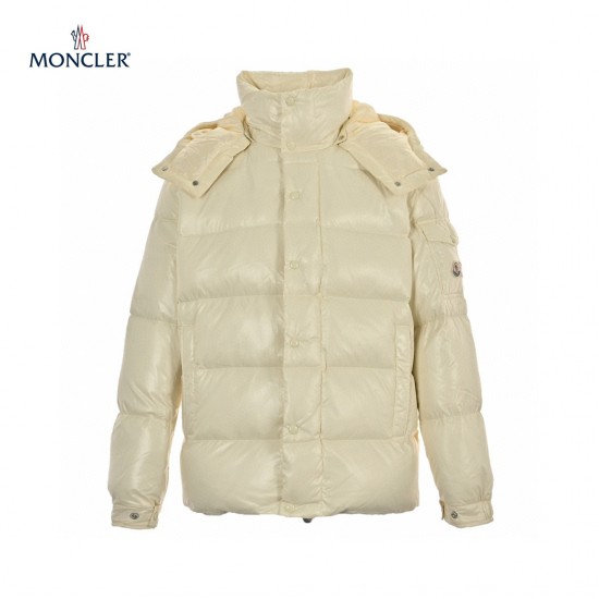 Moncler Maya 70 Logo Appliqued Quilted Shell Hooded Short Down Jacket Size1-5