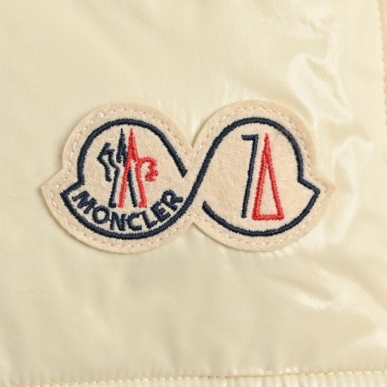 Moncler Blouson White Long Sleeves Outerwear