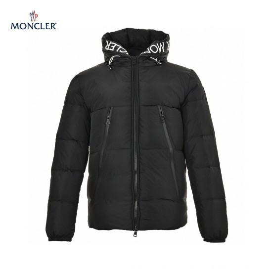 Moncler Montclar Quilted Shell Hooded Long Sleeves Short Down Jacket Blue Coats