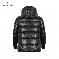 Moncler Long Sleeves Short Down Jacket And Coats Black 