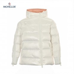 Moncler Oversized Puffer Long Sleeves Short Down Jacket White Coats 