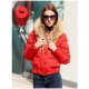 Hot Sale Women Moncler Short Down Jacket Red