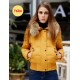 Hot Sale Women Moncler Short Down Jacket Yellow