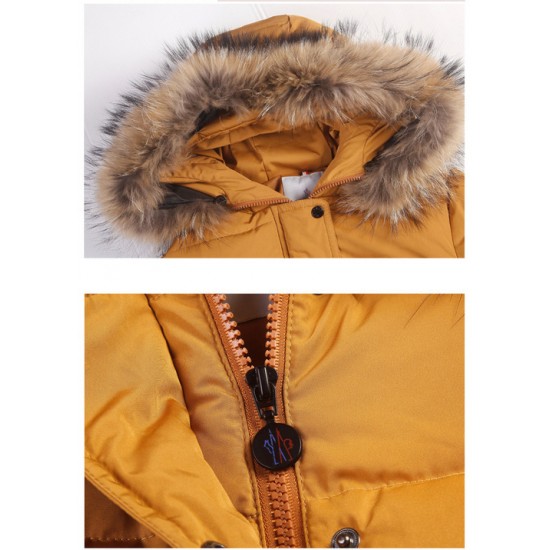 Hot Sale Women Moncler Short Down Jacket Yellow