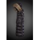 Women Moncler Long Down Coats With Raccoon Fur Collar Black