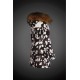 Women Moncler Long Down Coats With Raccoon Fur Collar Black White