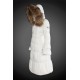 Women Moncler Long Down Coats With Raccoon Fur Collar White