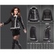 Women Moncler Down Coat Without Hat Black