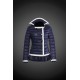 Women Moncler Down Coat Without Hat Blue