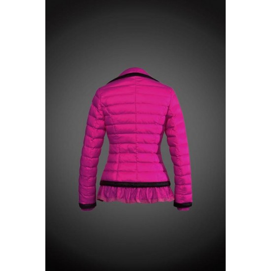 Women Moncler Down Coat Without Hat Purple Red